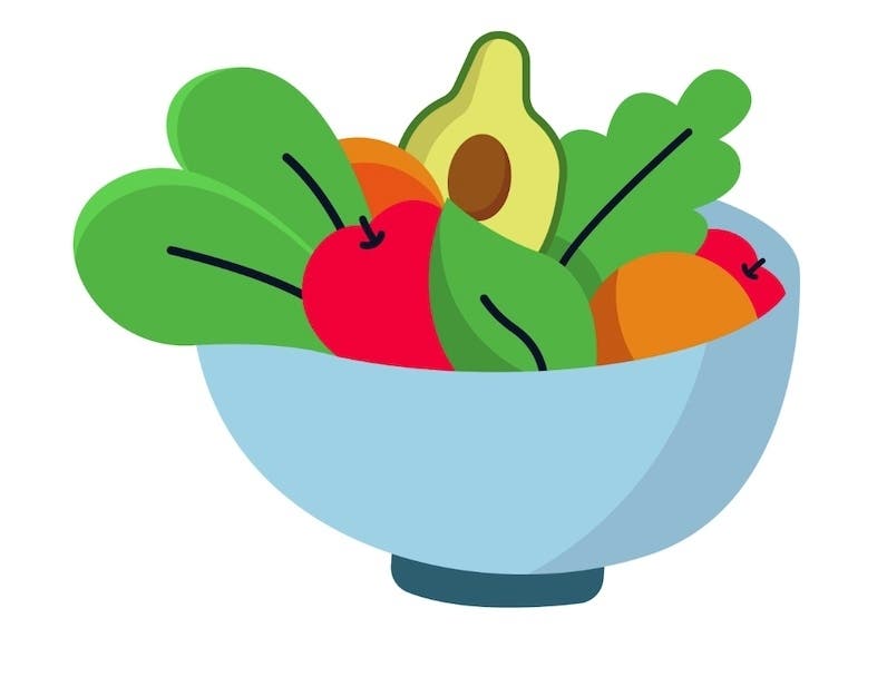 Healthy meal representing nutritious food choices and senior wellness