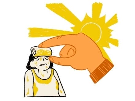 Protect against heat exhaustion and heat stroke