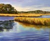“Symphony of Blue” by Susan Hollis of Harwich is among the works in the show Blue: The Twenty-One in Truro Artists at Falmouth Art Center in June.