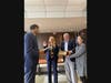 Newly Eatontown Borough Council member Candace Faust with her family taking the oath of office for her first term on the Eatontown Council.  1-1-24