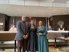 Reelected Eatontown Borough Council member Danielle Jones with her family after taking the oath of office for her second term on the Eatontown Borough Council.