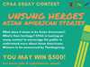 The CPAA essay contest flyer