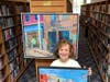 Ronnie Bookbinder with “Sunday Sundae,” and “Biking in Manayunk” at Newtown Square Public Library 
