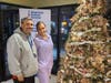 Hope Lodge guests enjoy the sparkling decor that helps lift spirits during the holidays.