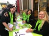 ELF Founder Mara James (left) with volunteers at the 2019 Comedy Night Fundraiser