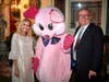 Hoag Hospital Presbyterian President/CEO Robert Braithwaite and his wife Lisa with Piggie Bear
