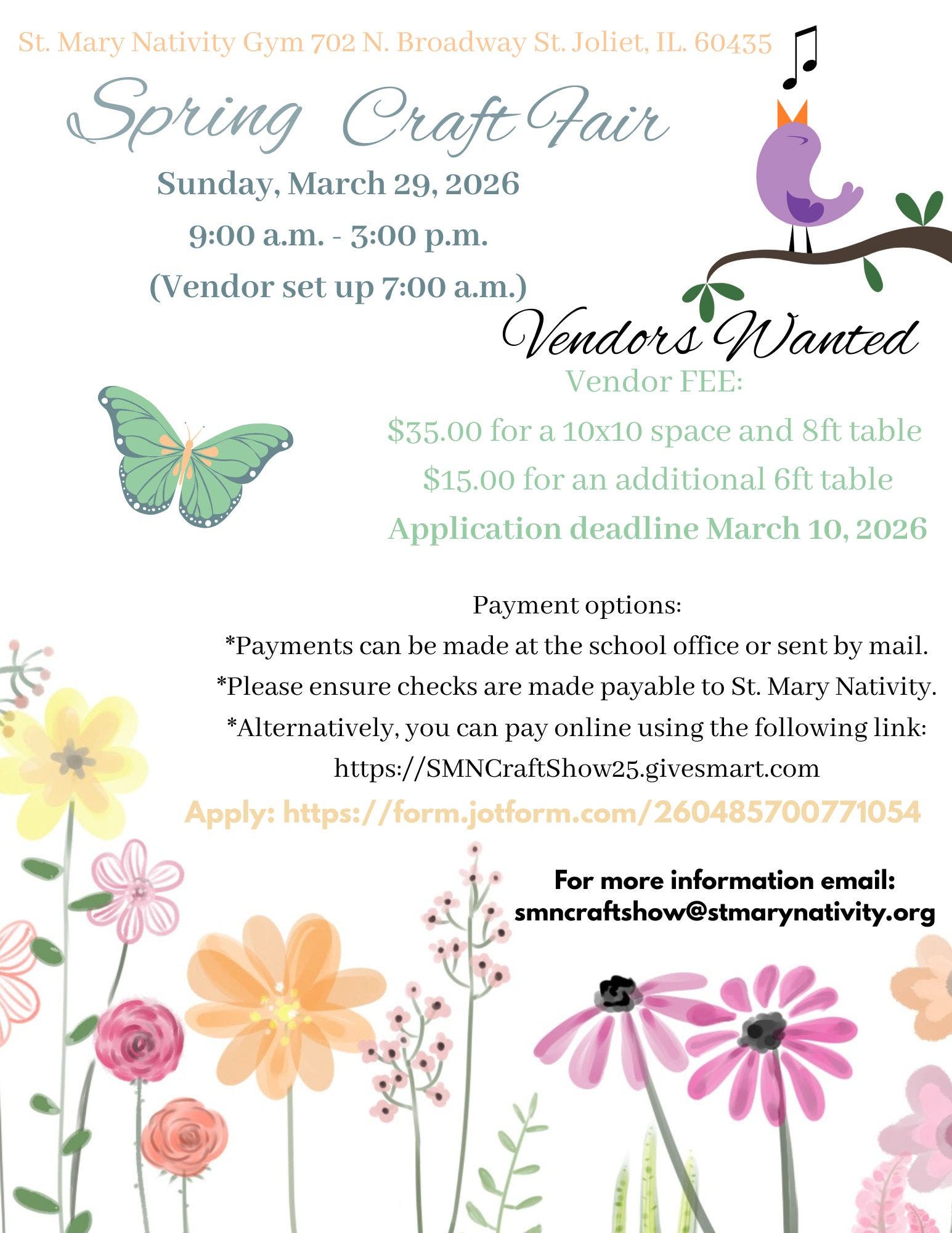 St. Mary Nativity Spring Craft Fair