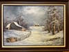 This winter scene is part of an online auction the library is running until Oct. 9.