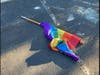The LGBTQ Pride Flag was broken and thrown to the ground Tuesday night in Yardley.