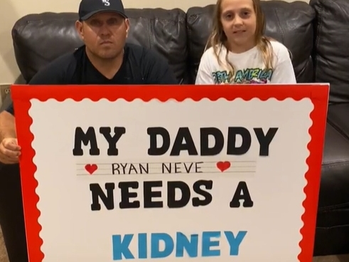 Ryan Neve is getting a new kidney thanks to his daughter Daniella's TikTok account.