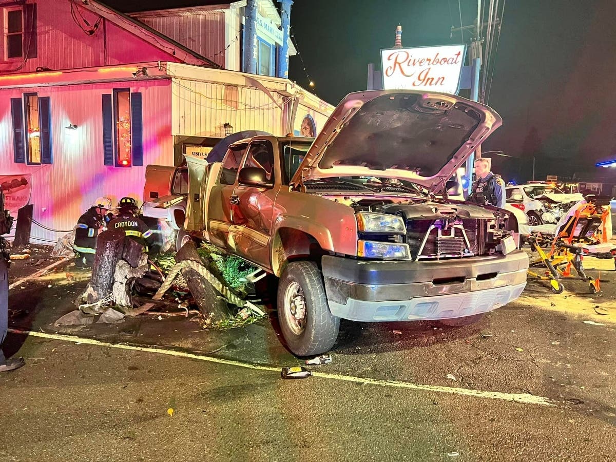 The Croydon Fire Company Station 11 responded to a two-vehicle crash on State Road Sunday night.