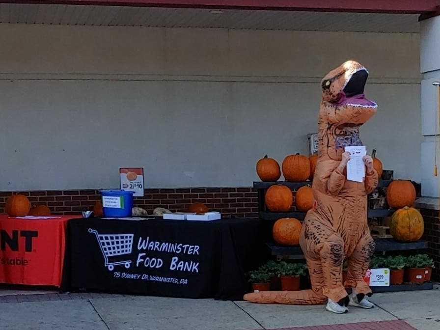 The Warminster Food Bank wrapped up its "Stuff the Pumpkin" food drive.