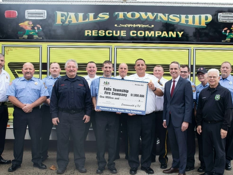 Falls Township Fire Company No. 1 is getting a $1 million grant for renovations.