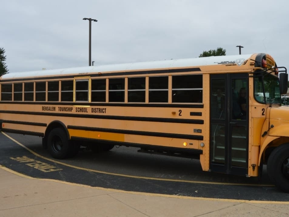 A man was removed from riding a Bensalem School bus to school Friday morning.