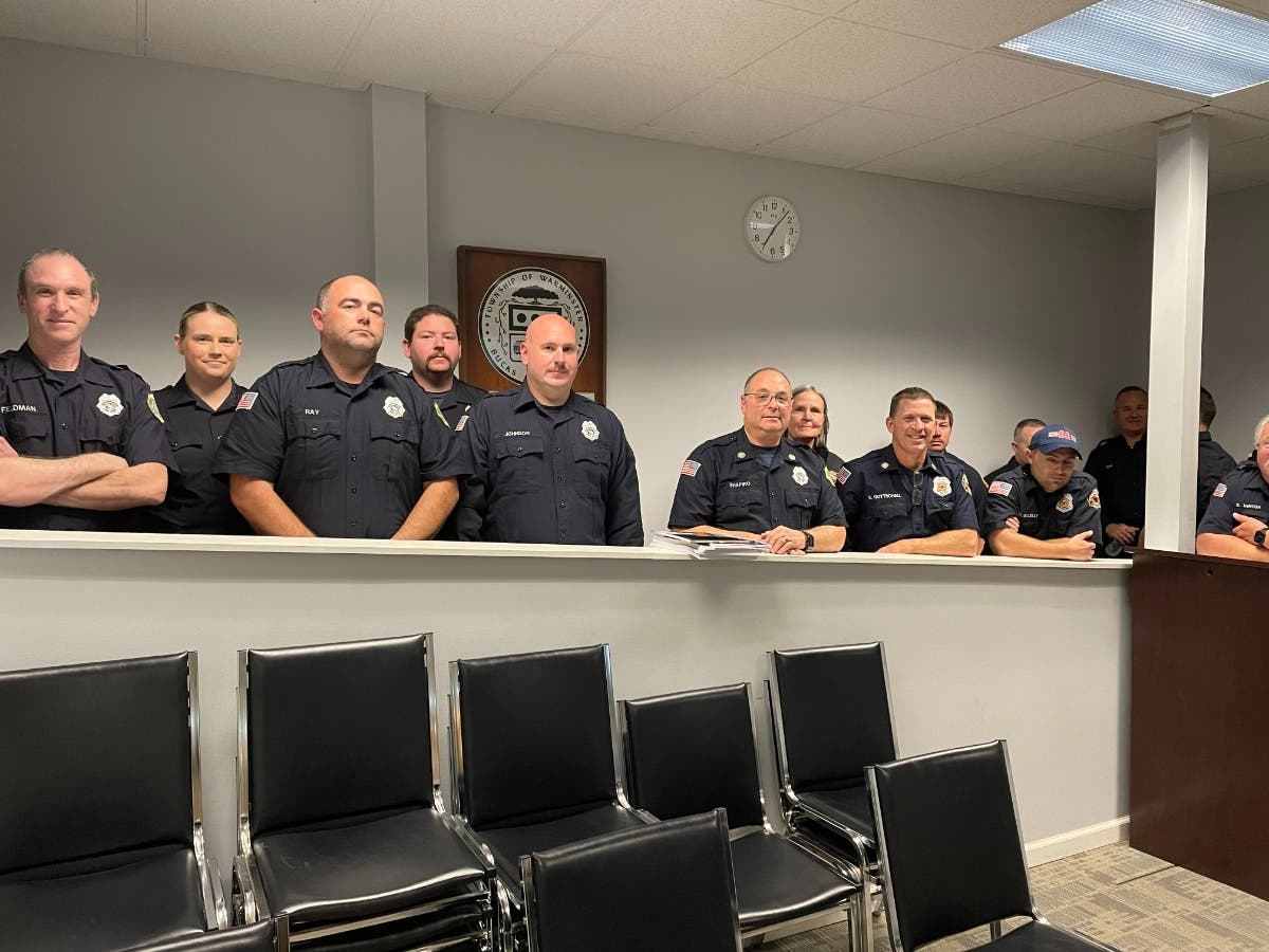 Firefighters from Warminster's two squads appeared before the township supervisors to discuss funding and recruitment.