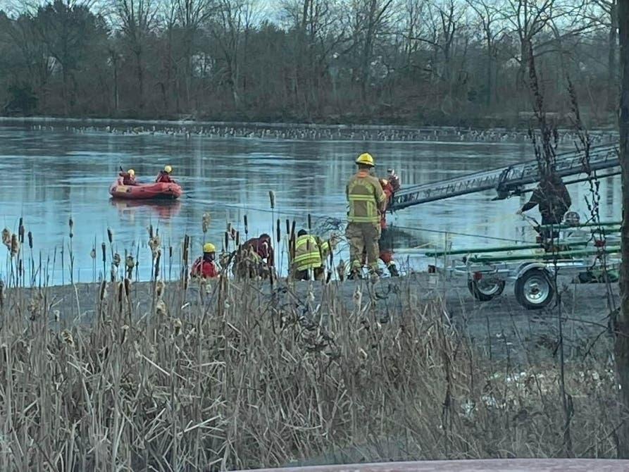 Watch Christmas Day Rescue Of Dog From Icy Bucks County Pond