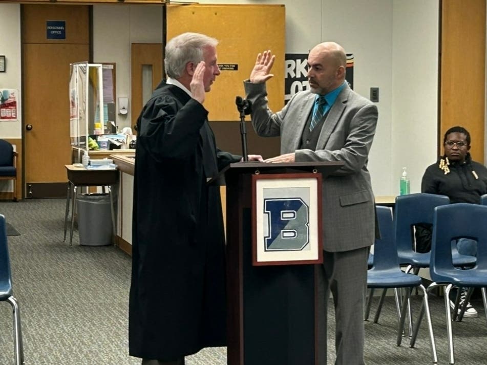 The Bensalem Township School Board has appointed David Nieves Jr. to fill its vacancy. He was sworn in at Tuesday night's meeting.