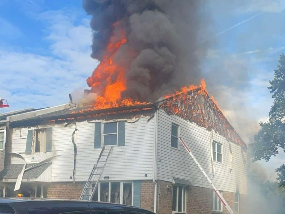 A fire that gutted a Lighthouse Lane home Wednesday afternoon is under investigation in Bensalem Township.