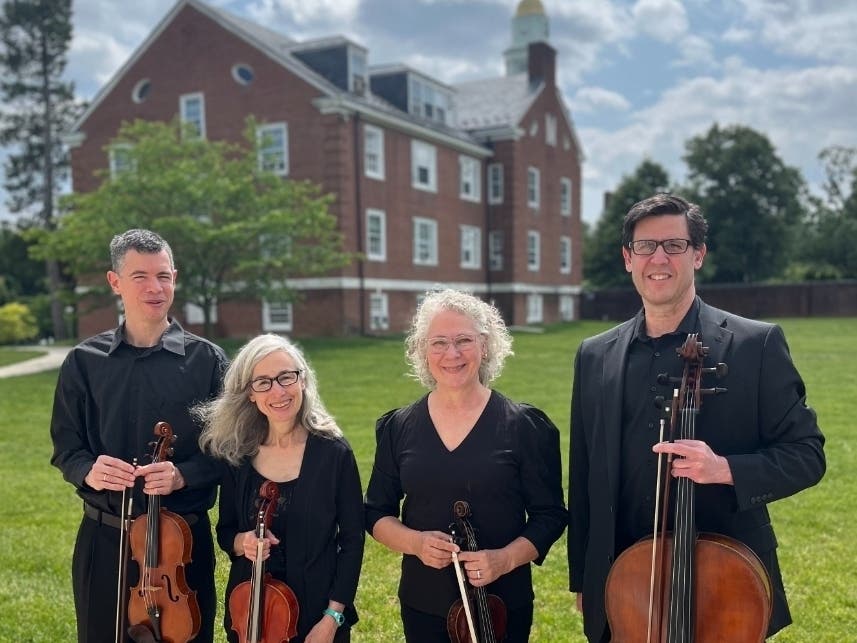 The Fiddlehead String Quartet will be featured at a fundraising gala for the Fallsington Library on Saturday.