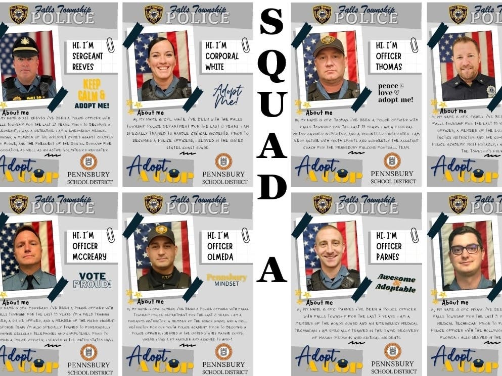 The Falls Township Police Department is teaming up with the Pennsbury School District for its first Adopt A Cop Program