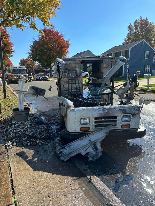 Postal Truck Catches Fire In Bristol Township | Levittown, PA Patch