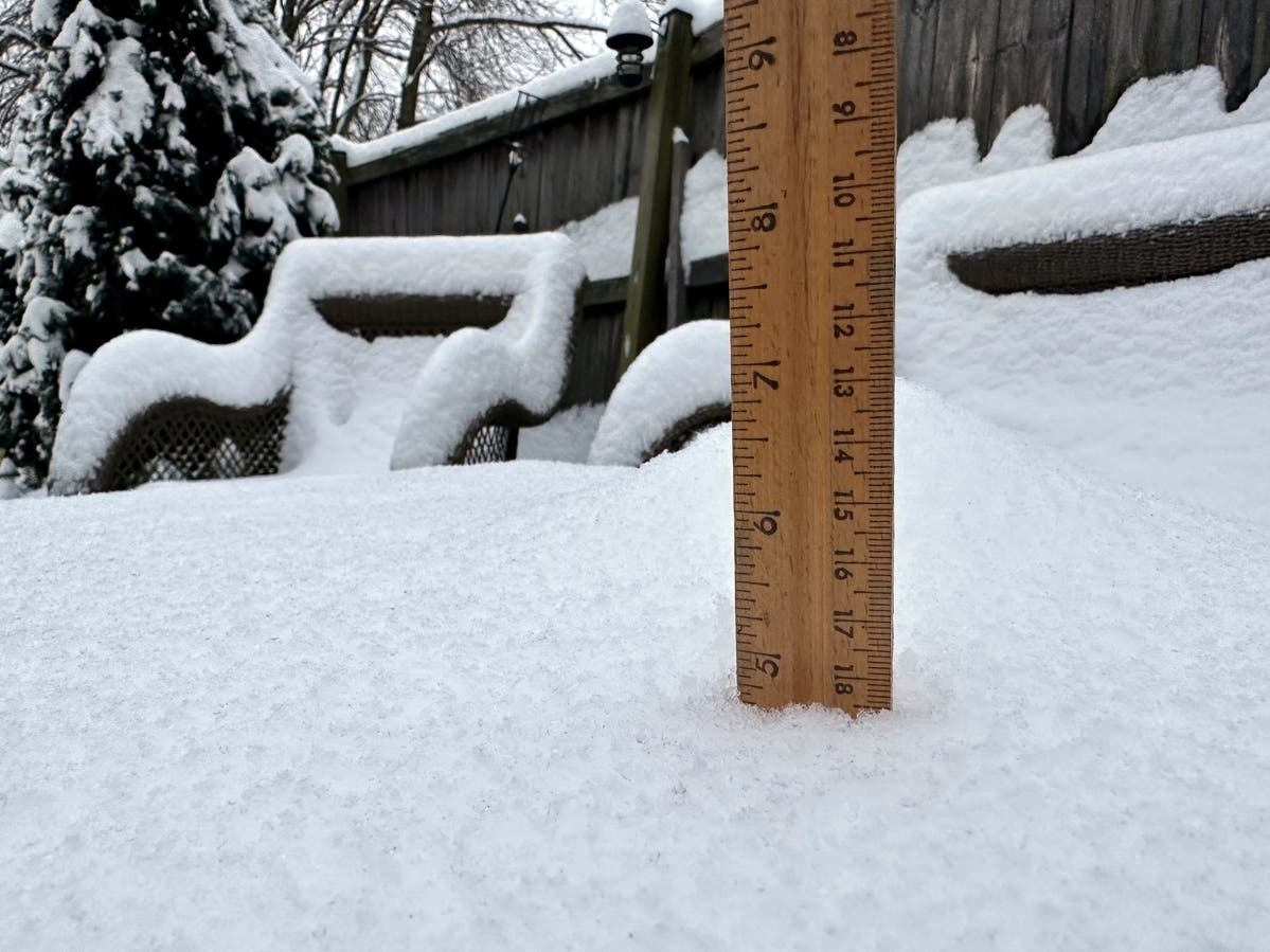 A storm Friday dumped several inches of snow on communities in Lower Bucks County.