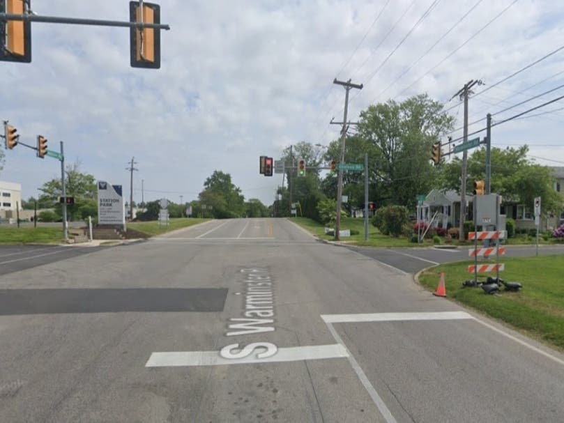 The Warminster Road Bridge recently reopened in Hatboro after being closed for 10 months. This is a view on Warminster Road.