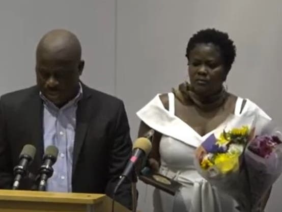 Christine Dawn King was recognized during a presentation at a recent Bensalem Township Council meeting for her heroic efforts.