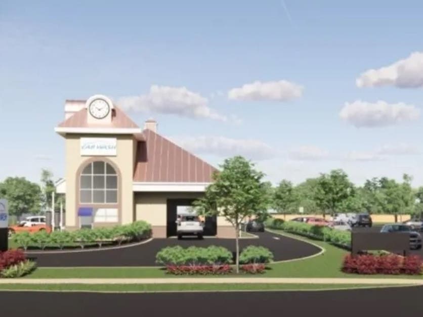 An artist rendering shows the new Pete's Car Wash on Easton Road in Horsham Township. 