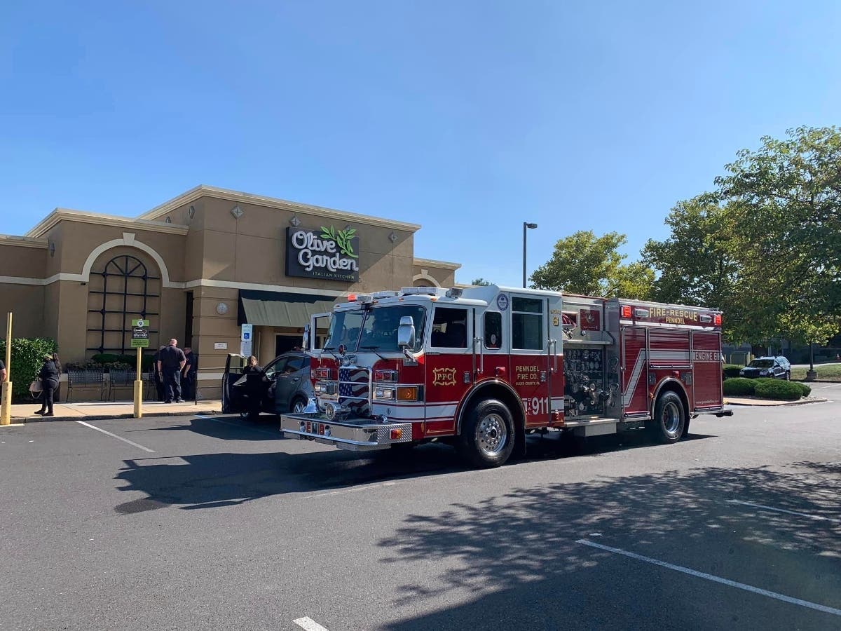 The William Penn Fire Company and mutual aid units responded to a fire at the Olive Garden on Tuesday.
