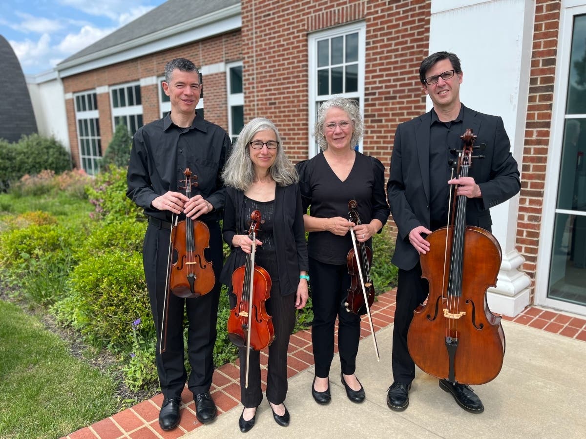 The Fiddlehead String Quartet will perform Saturday night in a fundraiser for the Fallsington Library.