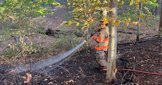Brush Fire Burns On Second Street Pike | Upper Southampton, PA Patch