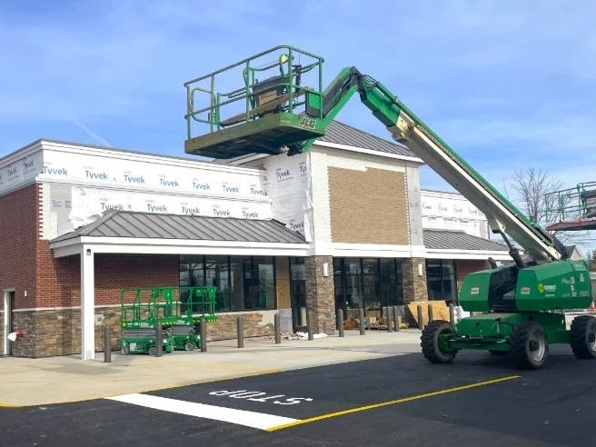 A new Super Wawa convenience store is under construction on Route 611 in Warrington Township.