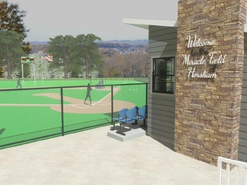 Harth Builders will be helping Miracle League of Horsham build its field. Construction on the new field recently began in Horsham Township.