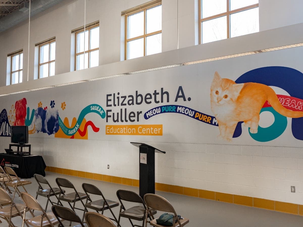 The Women's Animal Center in Bensalem Township has renamed and dedicated its education center to a longtime volunteer.