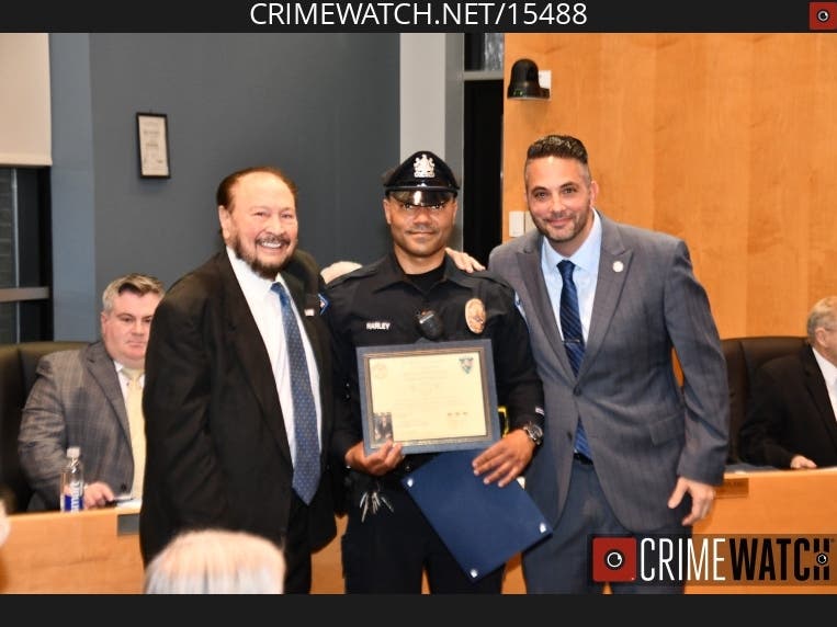 Bensalem Police Officer Mark Wildsmith was named 2025 Officer of the Year and Officer Kristopher Harley was recognized for a pool rescue.