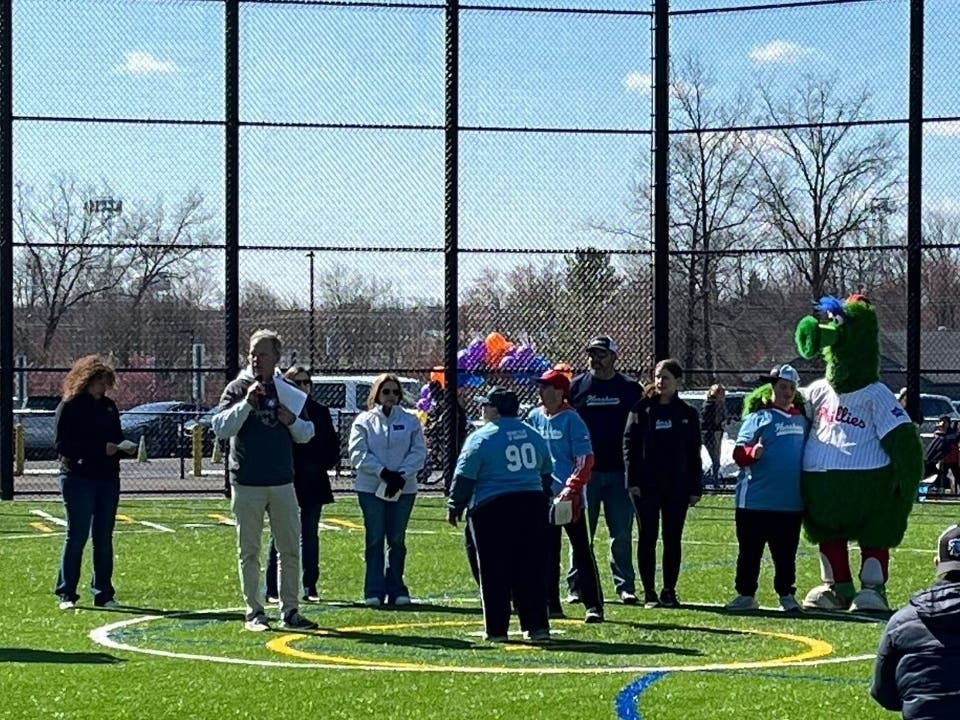 The Miracle League of Horsham's field opened for baseball during a ceremony last weekend.
