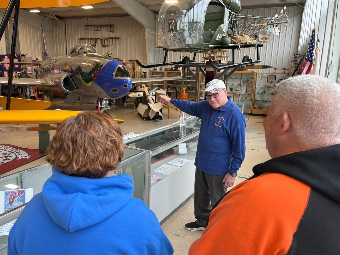 Aviation museum highlights knowledgeable guides this National Volunteer Month.