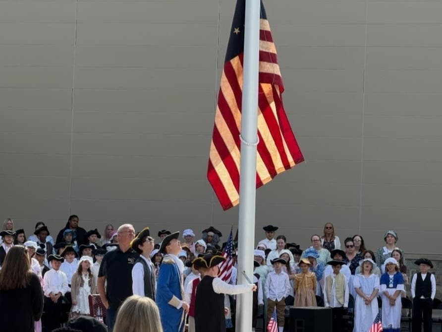 Crooked Billet Elementary School held its annual ceremony last Friday to mark the day of May 1, 1778, when the Revolutionary War came to the borough.