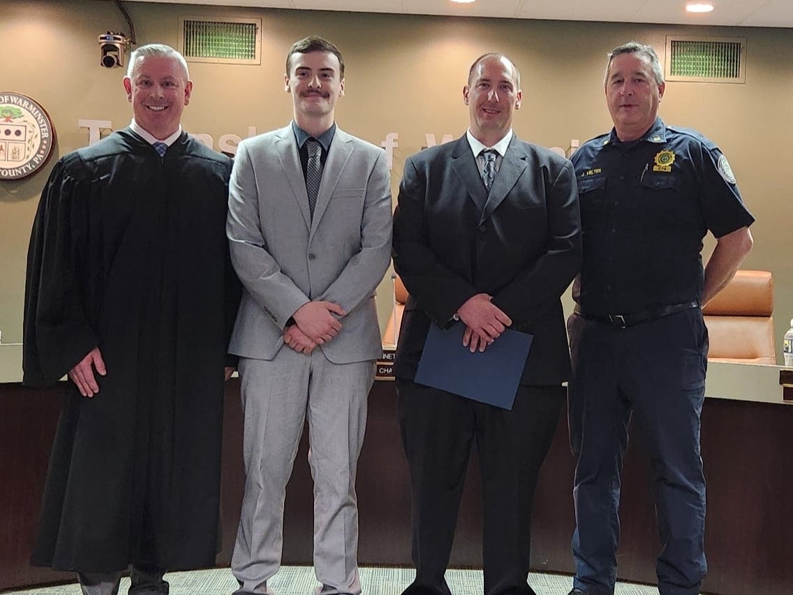 Two new full-time firefighters have been added to the roster of the Warminster Township Fire Department.