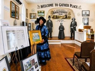 The Gather Place museum is part of the America250 initiative where visitors can learn about "Bucks County's Pathways to Freedom."