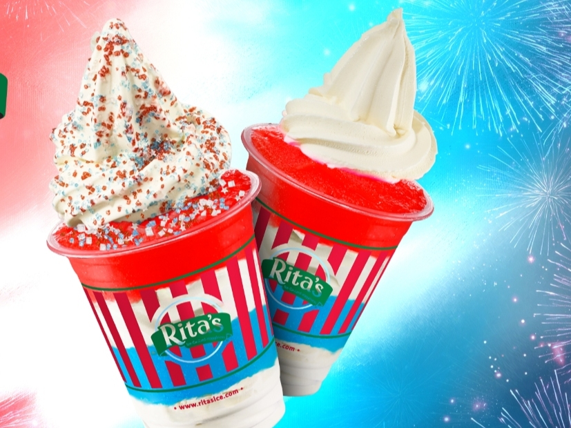Rita's Italian Ice & Frozen Custard has returned its 4th of Gelati through the holiday.