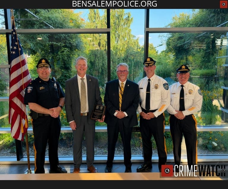 Bensalem police officers were honored for their life-saving efforts at the recent Bensalem Township Council meeting this week.