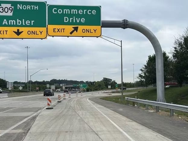 Eastern Montgomery County officials touted the completion of the ramp, which opened in Upper Dublin Township last week.