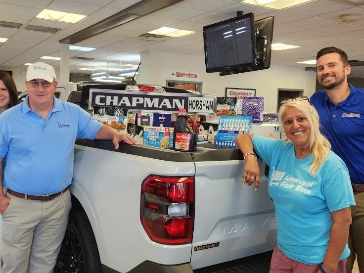 The Warminster Food Bank recently received over 1,700 pounds of food, with the donations much needed during a summer with no school and fewer dropoffs.