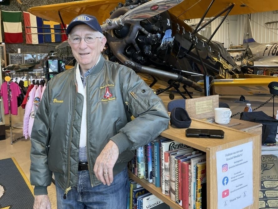 Bruno Cavallo of Doylestown has volunteered as a restoration fabricator for the Wings of Freedom Aviation Museum in Horsham since 2018.
