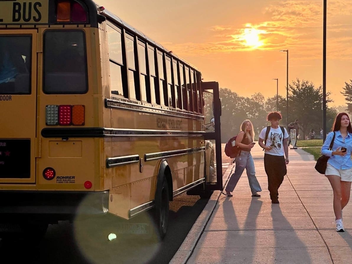 The Neshaminy School District welcomed back students to class Monday and Tuesday.
