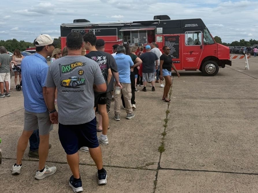 A crowd gathers at the 5th annual Bucks County Food Truck Festival on Saturday at Warminster Community Park.