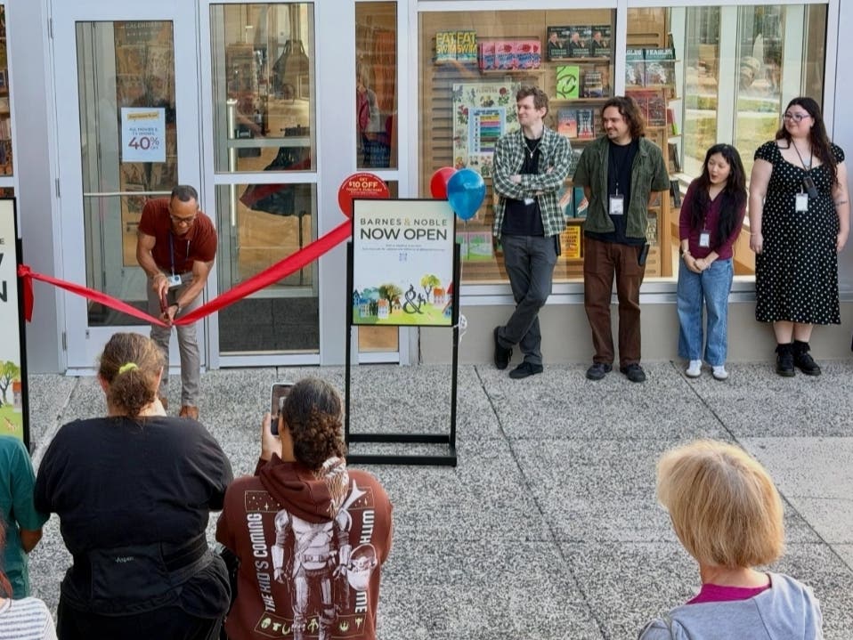 Barnes & Noble held a ribbon-cutting ceremony for its location in the Noble Town Center in Jenkintown on Wednesday.