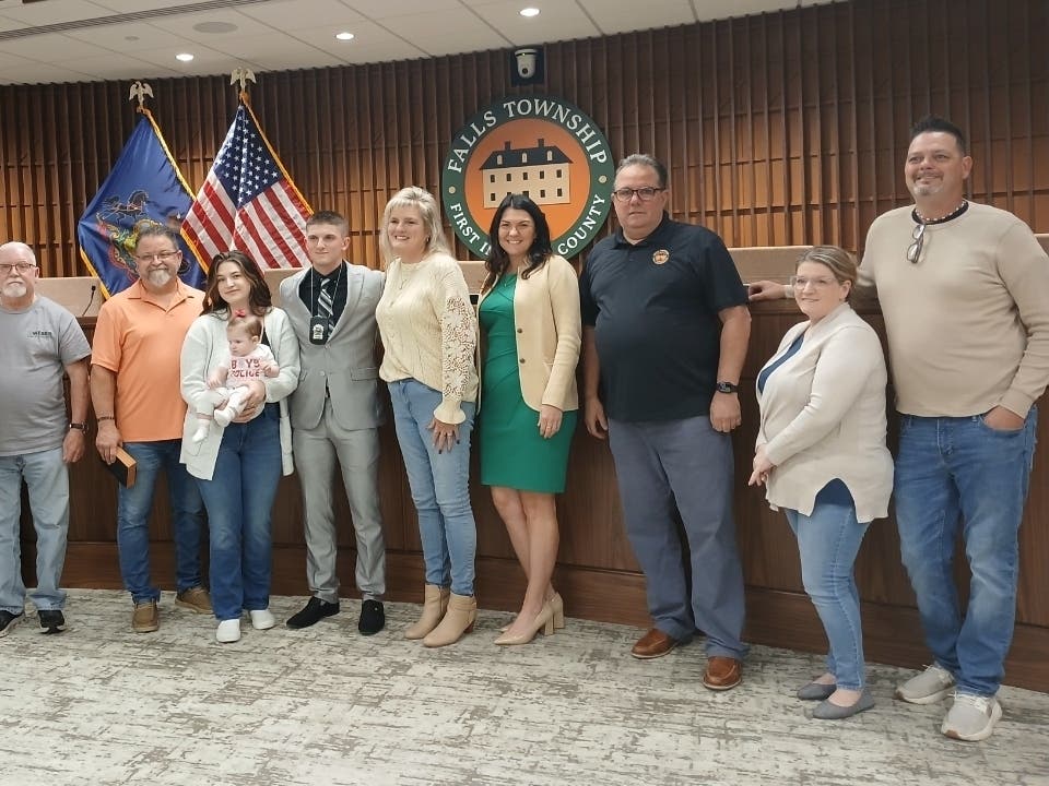 At its most recent meeting, Falls Township Supervisors voted unanimously to hire Jackson Ryan as a new police officer.